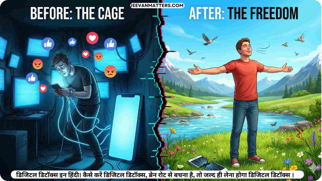 डिजिटल डिटॉक्स इन हिंदी।